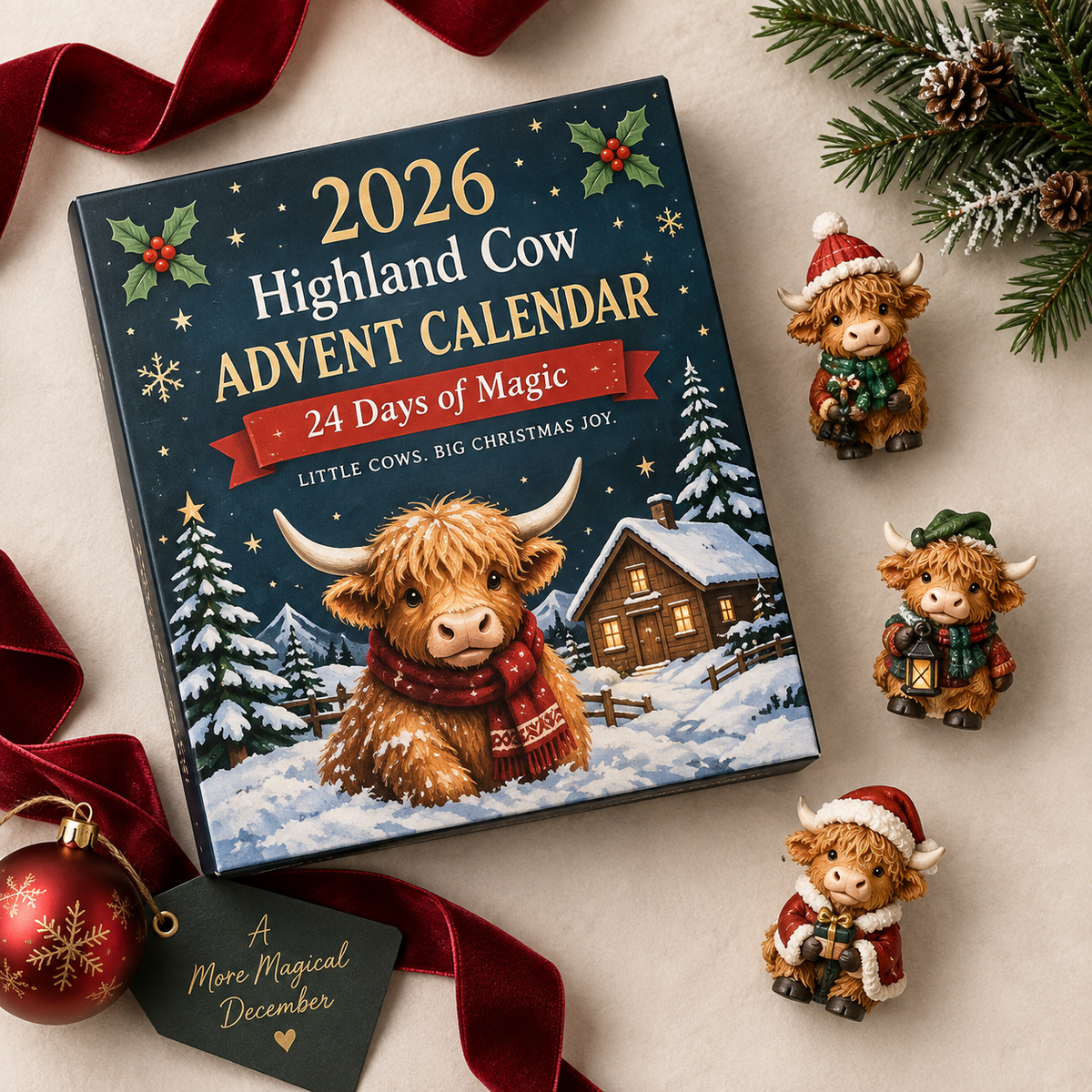 Highland Cow™ Christmas 2026 Advent Calendar