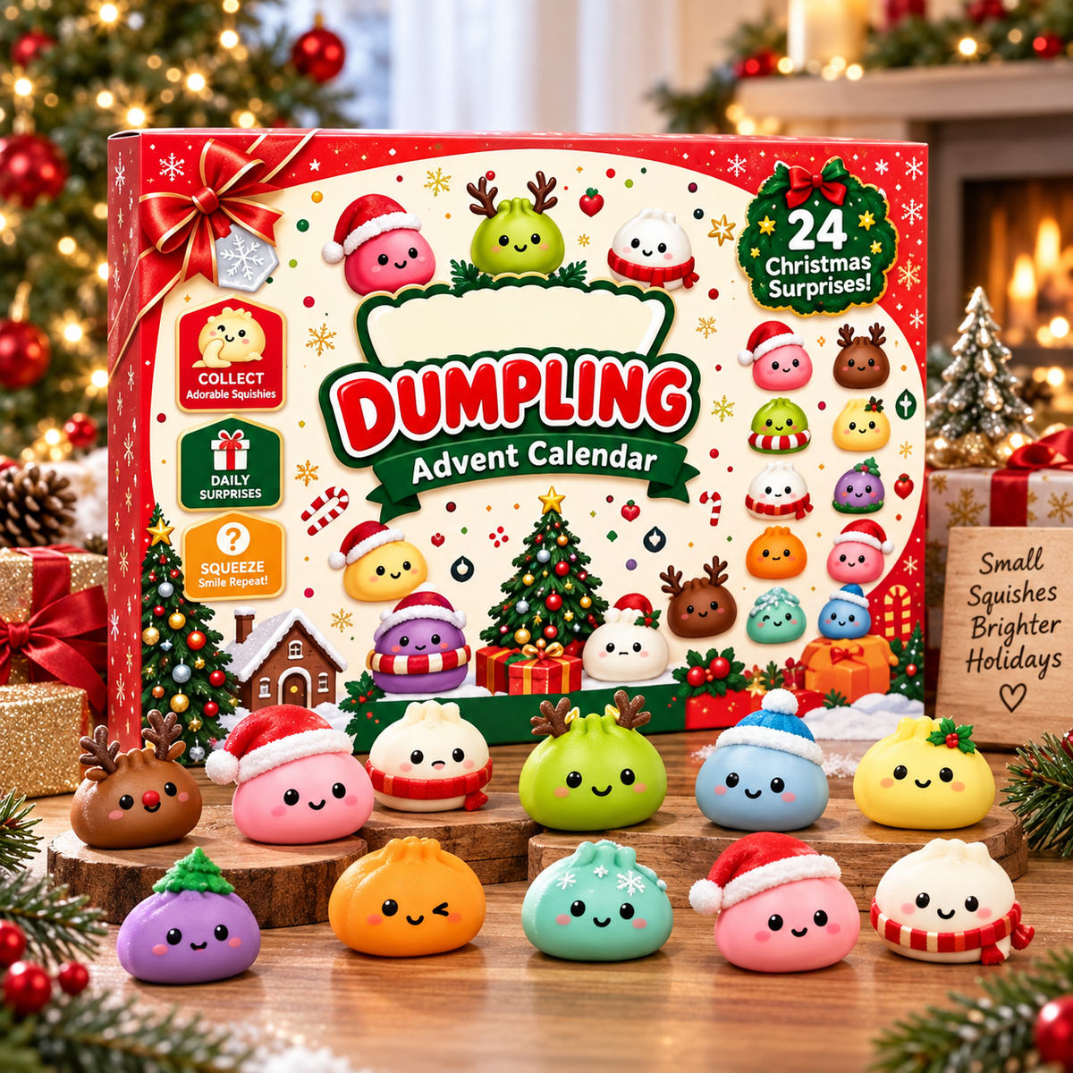 Christmas Squishy Dumpling Advent Calendar